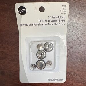Dritz Silver Jean Buttons